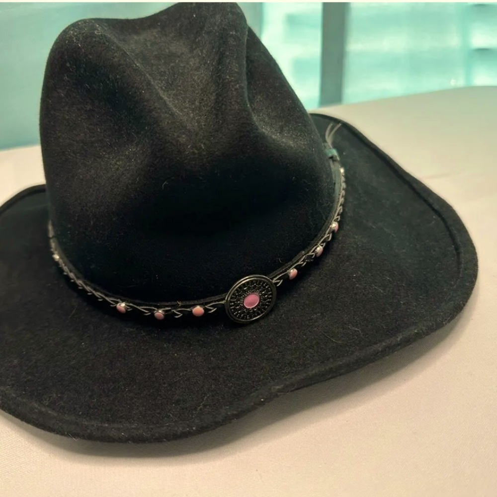 Women’s Bullhide Shapable Cowboy Pink Leather Flair Western Cowgirl Hat